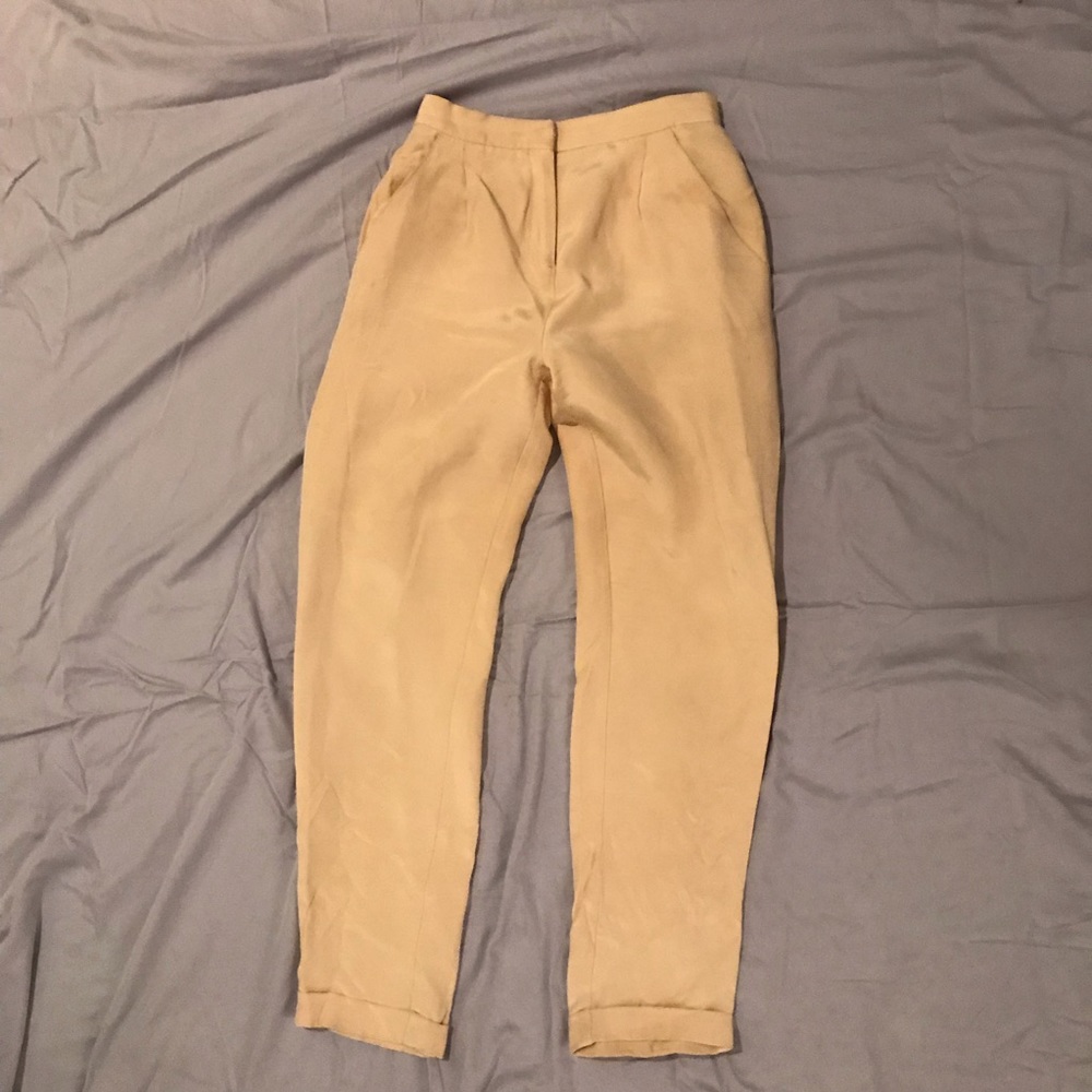Topshop nude trousers